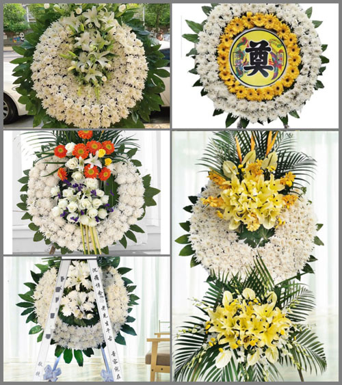 山西长治平顺县石城镇水板石村花圈速递